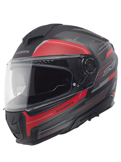 Kask integralny Schuberth S3 Apex czarno-szaro-czerwony