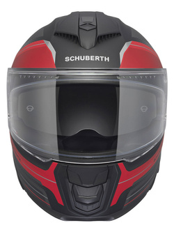 Kask integralny Schuberth S3 Apex czarno-szaro-czerwony