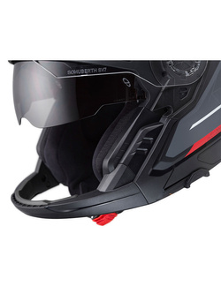 Kask otwarty Schuberth J2 Sigma czarno-szaro-czerwony