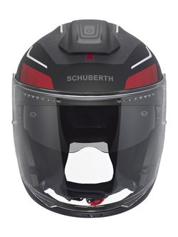 Kask otwarty Schuberth J2 Sigma czarno-szaro-czerwony