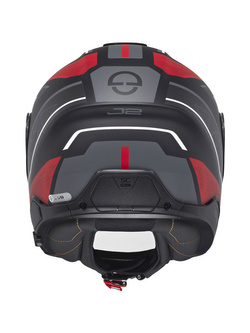 Kask otwarty Schuberth J2 Sigma czarno-szaro-czerwony + Gratisy