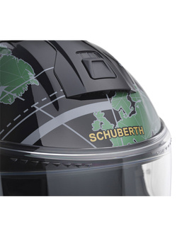 Kask szczękowy Schuberth C5 Globe zielono-czarny