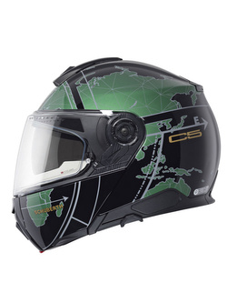 Kask szczękowy Schuberth C5 Globe zielono-czarny