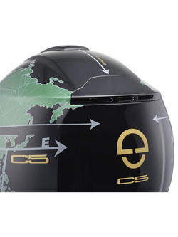 Kask szczękowy Schuberth C5 Globe zielono-czarny