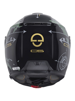 Kask szczękowy Schuberth C5 Globe zielono-czarny