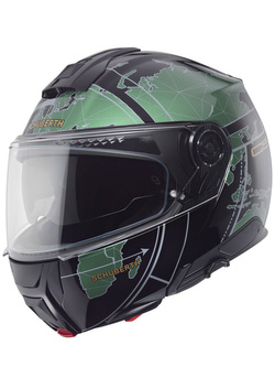 Kask szczękowy Schuberth C5 Globe zielono-czarny + Gratisy