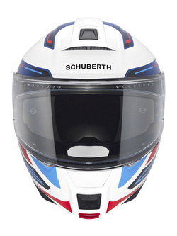 Kask szczękowy Schuberth C5 Omega biało-niebiesko-czerwony