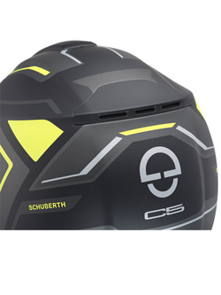 Kask szczękowy Schuberth C5 Omega czarno-biało-żółty