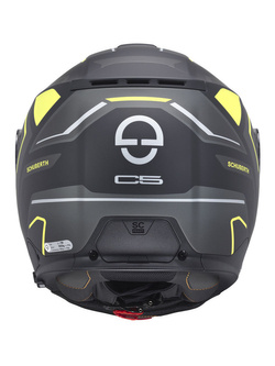 Kask szczękowy Schuberth C5 Omega czarno-biało-żółty