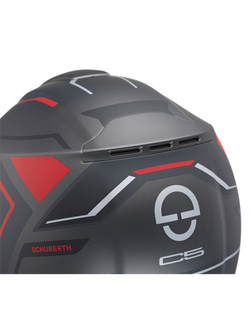 Kask szczękowy Schuberth C5 Omega czarno-szaro-czerwony