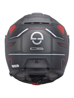 Kask szczękowy Schuberth C5 Omega czarno-szaro-czerwony