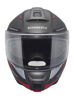 Kask szczękowy Schuberth C5 Omega czarno-szaro-czerwony