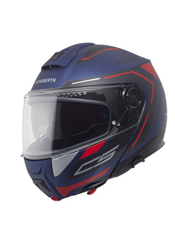 Kask szczękowy Schuberth C5 Omega niebiesko-czarno-czerwony