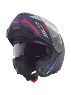 Kask szczękowy Schuberth C5 Omega niebiesko-czarno-czerwony