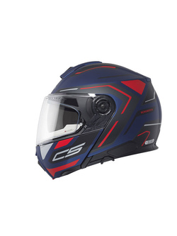 Kask szczękowy Schuberth C5 Omega niebiesko-czarno-czerwony