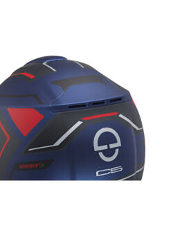 Kask szczękowy Schuberth C5 Omega niebiesko-czarno-czerwony