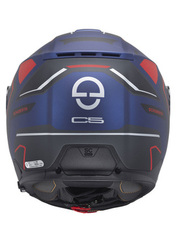 Kask szczękowy Schuberth C5 Omega niebiesko-czarno-czerwony