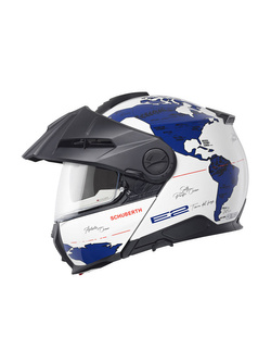 Kask szczękowy Schuberth E2 Atlas biało-niebieski