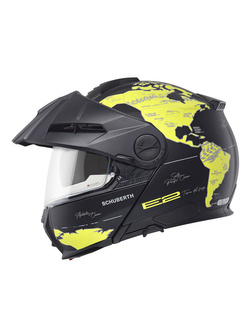 Kask szczękowy Schuberth E2 Atlas czarno-zółty + Gratisy